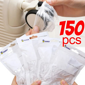 ล้อเลื่อนกระเป๋าเดินทางแบบใช้แล้วทิ้งล้อเก้าอี้สำนักงานฟิล์มติดไฟรถ PE อเนกประสงค์150ชิ้นฝาครอบป้องกันแบบใช้แล้วทิ้ง