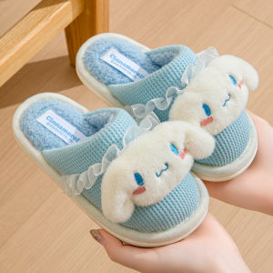 MONLEYTA | Adorable Princess Cartoon Cotton Slippers For Kids Anti-Slip Comfortable Breathable Spring Autumn Childrens Slippers