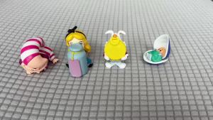 Herocross | Cartoon Figures Alice In Wonderland Cheshire Cat Baby Oysters Alice Capsule Ornaments Collection Model Toys Kids Christmas Gift