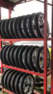 SIDE WHEEL ASSY SET HEAVY DUTY 300X17 & 275X17 (MSK RIM 1.6X17 W/ TIRE & AXLE) 6205