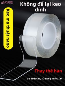 PINSHANGMEISU | Băng Dán Hai Mặt Dễ Gỡ Không Để Lại Dấu Vết Chống Nước Chịu Nhiệt Keo Dính Cao
