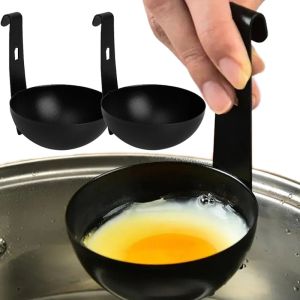2Pcs Steam Eggs Plate Tray Stainless Steel Egg Poacher with Hook Egg Mold Bowl Ring Cooker Boiler Kitchen Cooking Tool Accessories