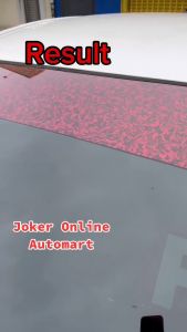 UNIVERSAL Car FORGED CARBON Stickers For Windshield 152cm X 25cm car Winscren Stickers