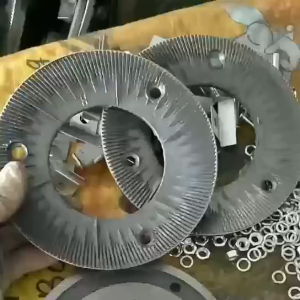 General 150 pulp mill accessories - pulp mill steel grinding plate accessories one set with 2 pieces.