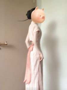 CHANGTONG | Chinese Style Cheongsam Dress Unique Side Slit Fitted Skirt