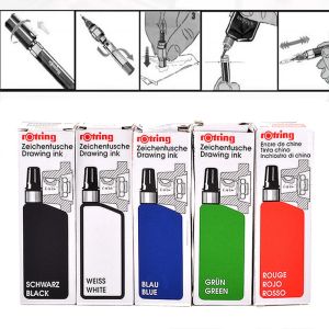 1pc rOtring Isograph Technical Drawing Needle Pen Liquid Ink 23mL High Quality Opacity Ink With Excellent Adhesion