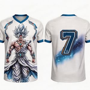 Bandai | Summer 2026 Dragon Ball Sun Wukong "Ultimate Skill" Real Madrid No.7 Football Theme 3D Print Breathable T-shirt Adult Family Top