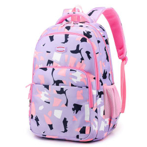 Backpack For Kids 2023 Korea Waterproof Wear-resistant Patterned Fabric Fashion Casual Currency School Bags