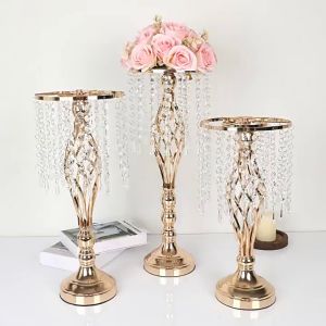 twist candle holder ornamen alat peraga pernikahan wayfarer vas logam besi akrilik rumbai pernikahan wayfarer besi Twist candlestick ornament wedding props road guide  Mudah untuk dibersihkan  Proses pengecatan semprot elektroplating  rumbai kristal