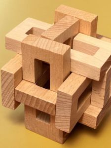 Teachers Mathematical Space Reasoning Science Assembly Nine Ring Knot Topological Solution Lu Ban Lock Color Six through Chen Lock
