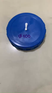 Nắp nhựa phi 100 mm màu xanh dương. Phụ kiện vỏ bình đựng nước các loại / thực phẩm.