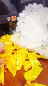 ( 1 PACK 250 PCS ) ALAS KUE KERTAS DOILLIES DOILIES PAPER GRADE OVAL RECT BROWN WHITE 17X24 20X30 CM