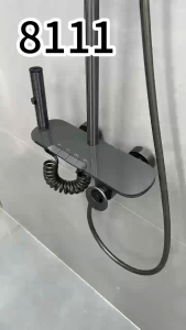 "MINI GALORE" (#8111) Shower Set for Bathroom with Hot and Cold Faucet Digital Display Screen Piano
