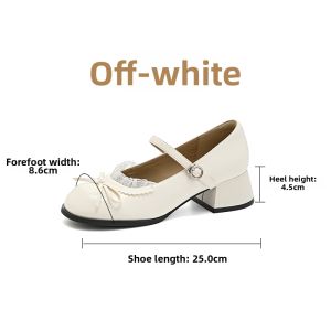 Josiny | French White Comfortable Ladies Shoes