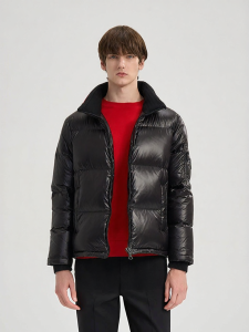 Rare | Insulated Goose Down Mens Jacket Black Short Style