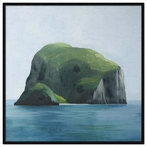 Tranh sơn dầu trừu tượng giúp thư giãn phong cảnh biển đảo đơn giảntranh treo tườngdán tường phòng thiền yoga.CGI-558