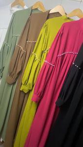 ELZEEVA-NAGITA DRESS MIX MUTIARA / MEDINA dress / gamis payet / dress jumbo mutiara