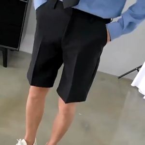 Relens กางเกงขาสั้นผู้ชาย สแล็คขาสั้น กางเกงแฟชั่น เกาหลีสไตล์ การันตีสินค้า (เอว 27-36"นิ้ว) *พร้อมส่งทุกวัน*