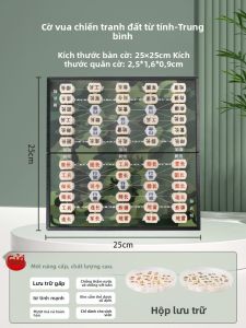 BSKT | Bàn Cờ Quân Sự Từ Tính Lớn Cho Trẻ Em 2 Trong 1