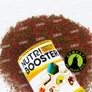 SEMPATI FREE GANTUNGAN BUAH Nutri Booster Dorodod Edan Premium Kaleng Seal Pakan Harian Burung Pleci Nutribooster Voer Pur Pleci Gacor Ngebren Daily Bird Food With Extra Vegetables