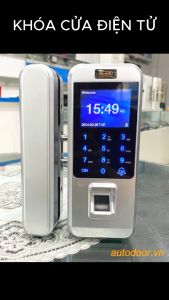 Khóa điện tử Vân tay - Thẻ từ- Mã số- Remote dùng cho cửa nhôm gỗ - Glaze