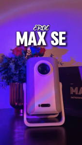 Eroc Max SE Gimbal Projector Auto Focus 1080P Full HD 15000 Lumens Bluetooth Speaker Android 12