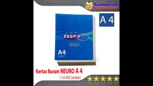 Kertas Buram Neuro A4 Gramatur 50 gsm / Kertas Koran Polos A4 Merk Neuro Ukuran 210 x 297 mm / Kemasan Pak Plastik