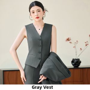 XINYU | Autumn Winter New Business Commuting Elegant Ladies Suit Jacket and Vest Set