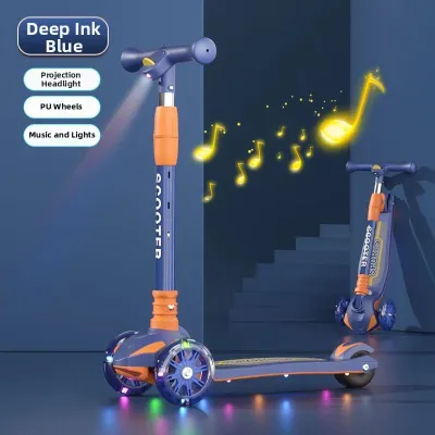 LIWAN | Flash LED Foldable Childrens Scooter