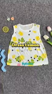 ByKiddos - Dress Anak Perempuan Lengan Kutung Lokal / Dress Bayi Perempuan Gaya Santai