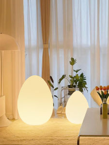 Egg-Shaped Floor Lamp Sofa Living Room Bedroom Luxury Atmosphere Sensation Smart Light North European Style Decorative Table Lamp