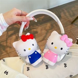 Cartoon Stereoscopic Hello Kitty Suitable for AirPods Max Headphone Protective Cover TPU Clear Protective Anti-fall Soft Case