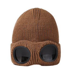 Winter Warm Beanie Hats Women Men Windproof Glasses Knitting Ski Cap Outdoor Ear Protection Moutaineering Hat
