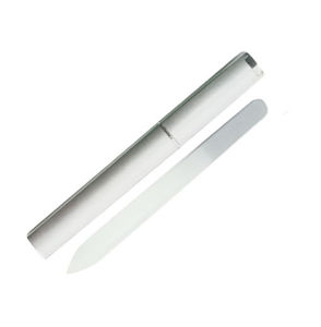 1pcs Professional Crystal Glass Nail Files Durable Gradient Double Sided Nail Art Buffer Files With Cases Salon Beauty Tools