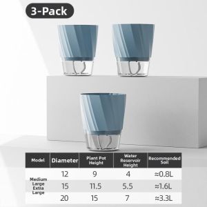 NAIFUNA | Self-watering Planter for Devils Ivy Plastic