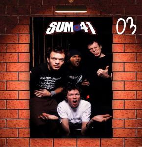 POSTER DINDING SUM41/SIZE.A4/TANPA BINGKAI.