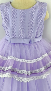 Big joy Baby Formal Gown Mira For all kinds of Occasions to Attend Lilac Old Rose For Ages 3 to 24 Months Old 564279