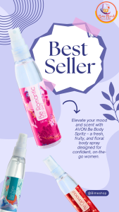 AVON Be Body Spritz 100ml – Fresh Fruity and Floral Body Spray for Women