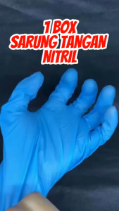 Sarung Tangan Nitril 100 PCS Safe Vinyl Blend Gloves Sarung Tangan Industri Examination Handscoon