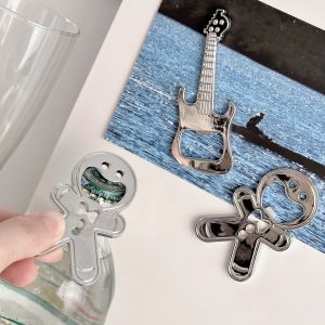 Stainless Steel Beer Bottle Opener Magnetic Refrigerator Magnet Beer Lovers Gadget Iron Absorption Wine Tool Decoration