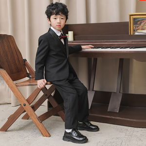 Giày Da Bé Trai Âu Phục Biểu Diễn Phong Cách Anh Màu Đen Trẻ Em Đế Mềm Giày Biểu Diễn Bé Trai Trẻ Em Lớn Học Sinh Tiểu Học Xuân Hè