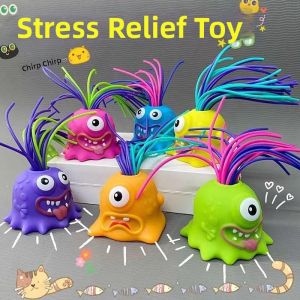 JIFANPAUL | Stress Relief Screaming Monster Hair Pulling Toy