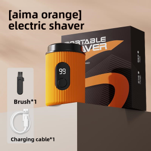 MONLEYTA | German Mini Electric Shaver Portable Full Body Washable Mens Razor Black Technology Compact Size Single Blade Aluminum Alloy Head