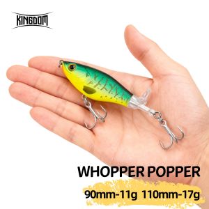 KINGDOM | Kingdom Topwater Propeller Pencil Lure 90mm 11g 110mm 17g Artificial Popper Whopper Plopper Hard Wobblers For Bass Pike Fishing