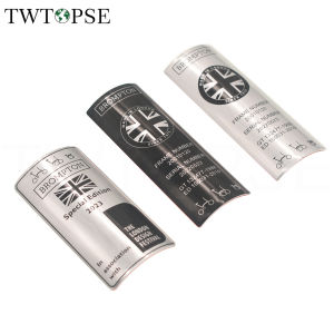 TWTOPSE หน้ารถจักรยาน Badge สติ๊กเกอร์ตบแต่งสําหรับจักรยานพับ Brompton ป้ายหัวโพสต์ Handlebar HEAD Stem สติกเกอร์อุปกรณ์เสริม