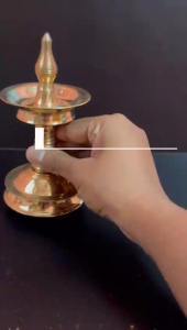 TRADITIONAL BRASS POOJA KERALA KUTHUVILAKKU (SET OF 2)