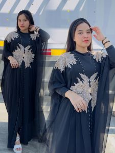KAFTAN LEBARAN DAN PESTA MUSLIMAH MEWAH ELEGAN PREMIUM CERUTY BABYDOLL - NS YR KAFTAN