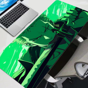 Bandai | One Piece Roronoa Zoro Tấm Lót Chuột Lớn Phụ Kiện Chơi Game Tấm Lót Bàn Cao Su Tốc Độ Có Viền Khóa Cho Bàn Phím Và Máy Tính Xách Tay