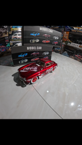 Diecast Miniatur Mainan Mobil Klasik Mercedes Benz E300SL Coca Cola Edition Besi Metal 1/24