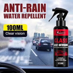 KJM 100ml Anti-Rain Water Repellent Spray - Car Windshield Anti-Fog Clear Vision Long-lasting Mirrors and Windows Protection